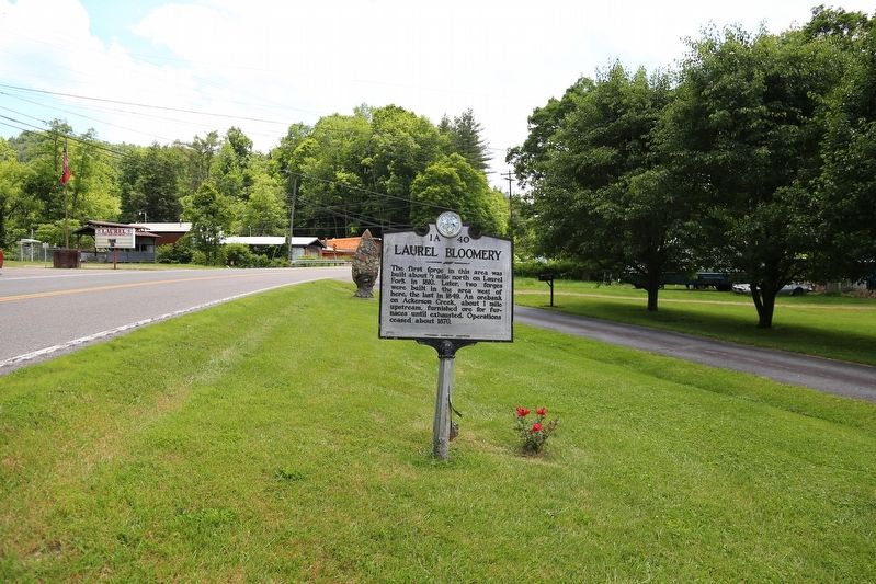 Laurel Bloomery Marker. Click for full size. Laurel Bloomery Marker image. Click for full size.