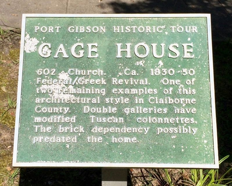Gage House Marker image. Click for full size.