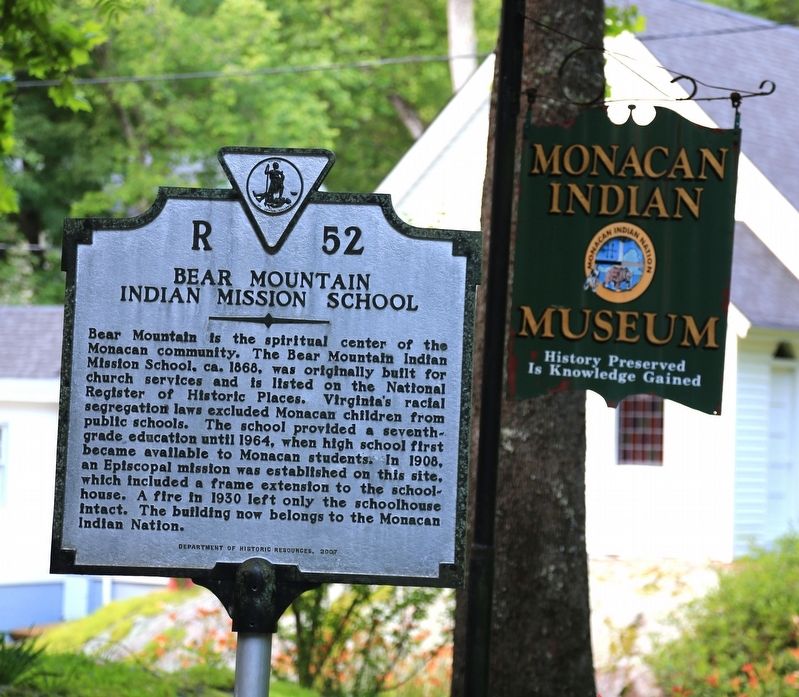 Bear Mountain Indian Mission School Marker. Click for full size. Bear Mountain Indian Mission School Marker image. Click for full size.
