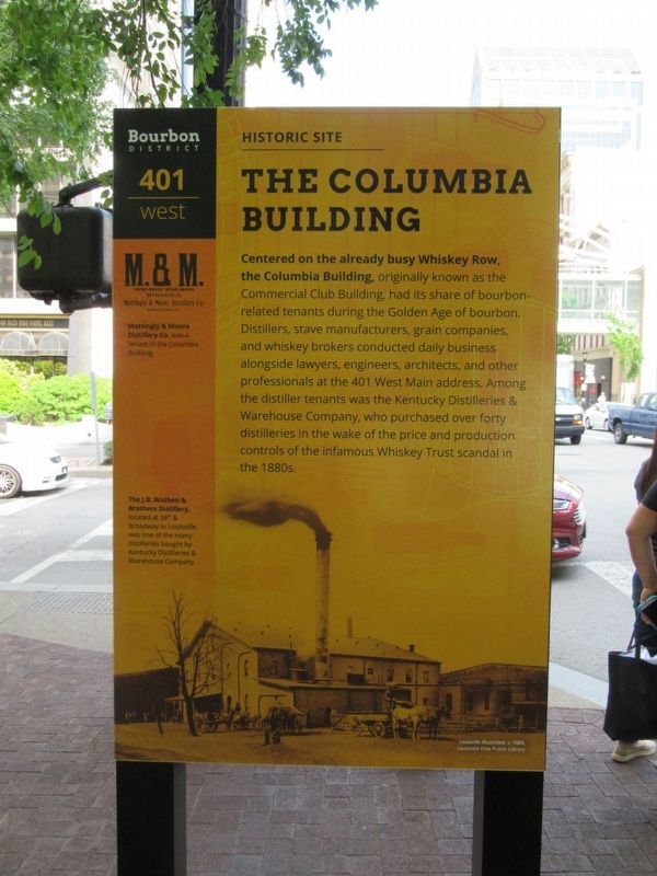 The Columbia Building Marker image. Click for full size.