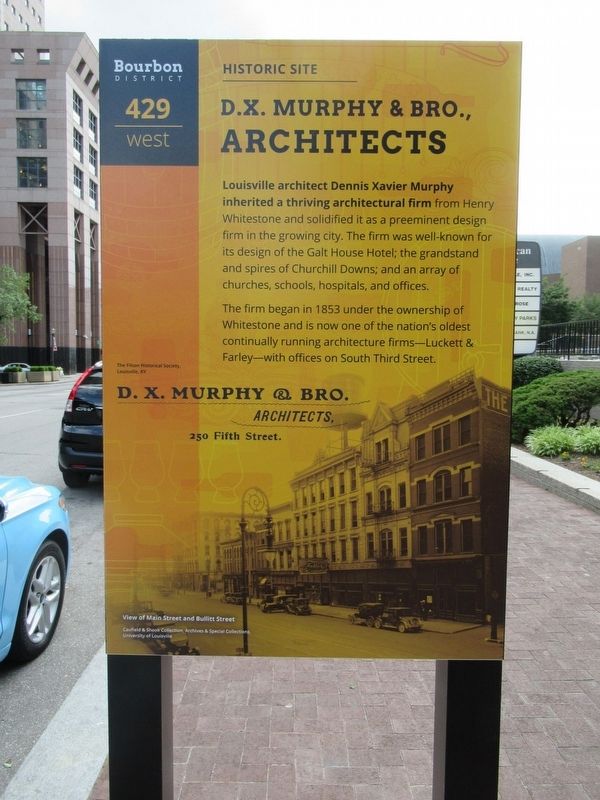 D.X. Murphy & Bro., Architects Marker. Click for full size. D.X. Murphy & Bro., Architects Marker image. Click for full size.