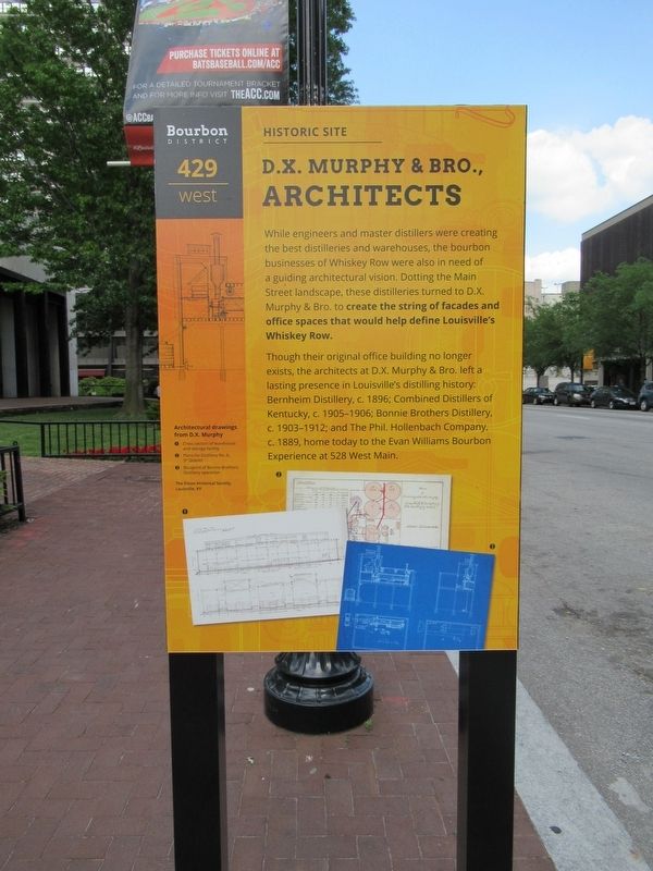 D.X. Murphy & Bro., Architects Marker. Click for full size. D.X. Murphy & Bro., Architects Marker image. Click for full size.