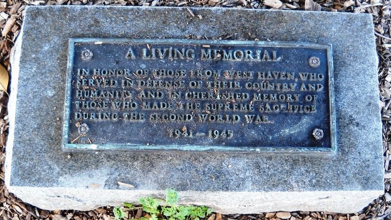 A Living Memorial Marker. Click for full size. A Living Memorial Marker image. Click for full size.