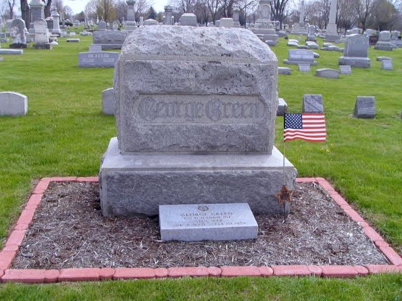 George Green Medal of Honor grave marker image. Click for full size.