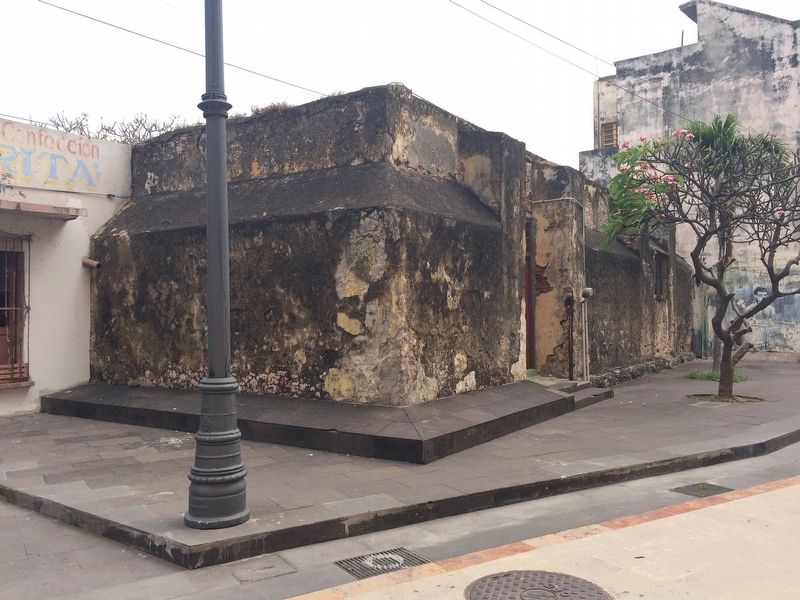 A portion of the wall of Veracruz. Click for full size. A portion of the wall of Veracruz image. Click for full size.