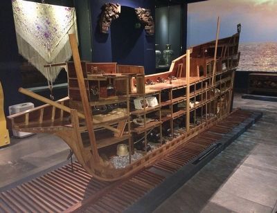 A cutaway exhibit of a galleon at the Mexican Naval Museum. image. Click for full size.