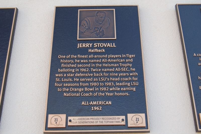Jerry Stovall Marker image. Click for full size.