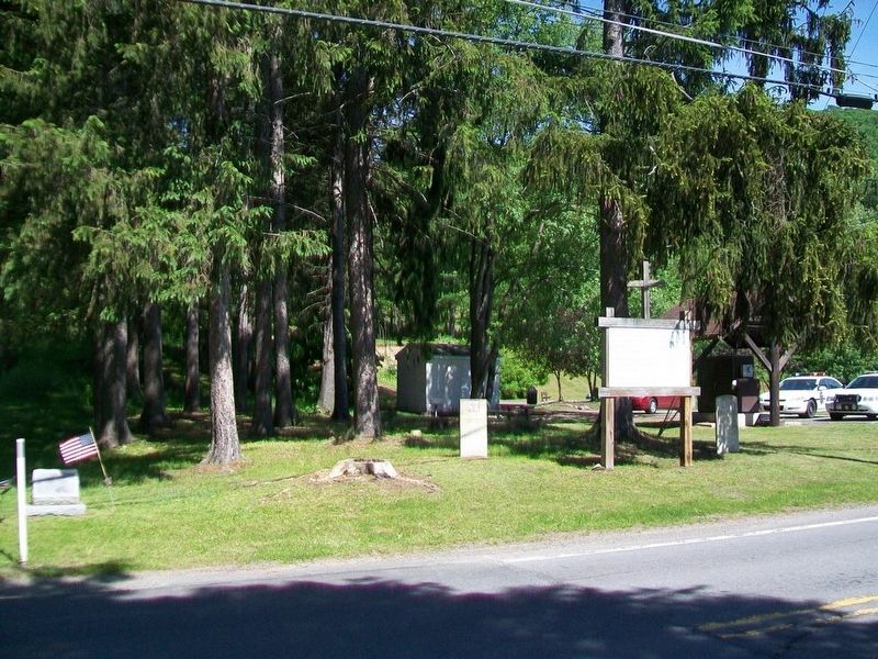 Site of St. John's Church and Cemetery Marker image. Click for full size.