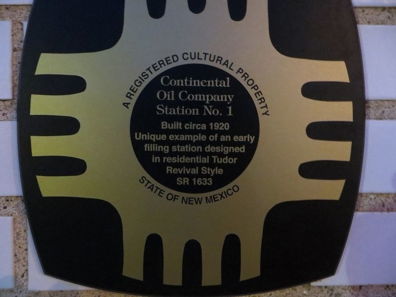 Continental Oil Company Station 1 Marker. Click for full size. Continental Oil Company Station 1 Marker image. Click for full size.