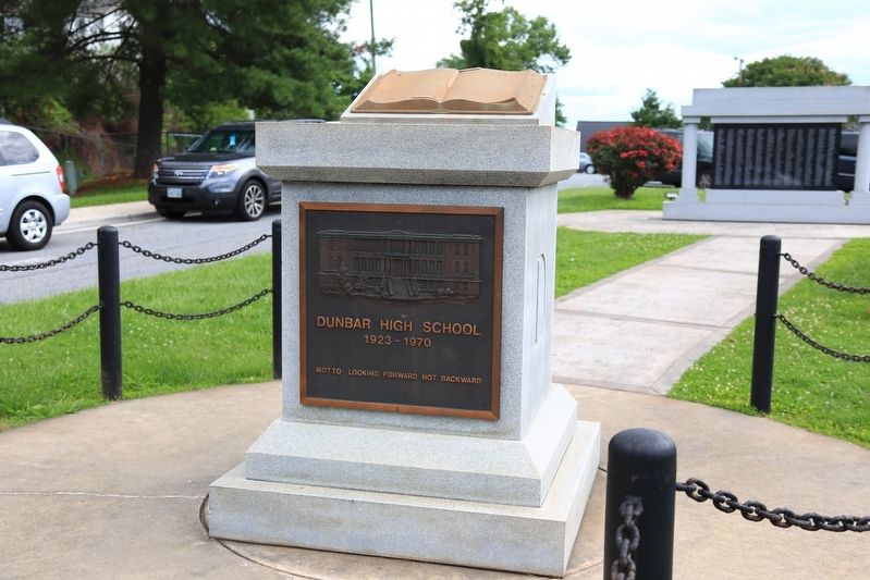 Dunbar High School Monument. Click for full size. Dunbar High School Monument image. Click for full size.