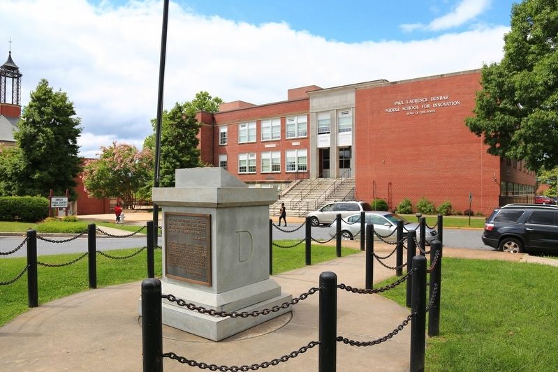 Dunbar High School Monument On Campus image. Click for full size.