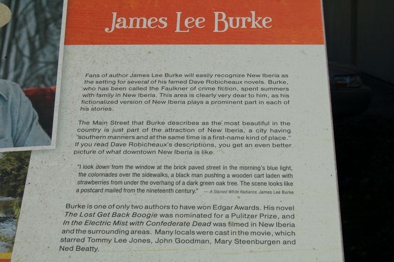 James Lee Burke Marker image. Click for full size.