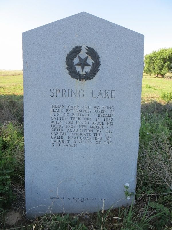 Spring Lake Marker image. Click for full size.