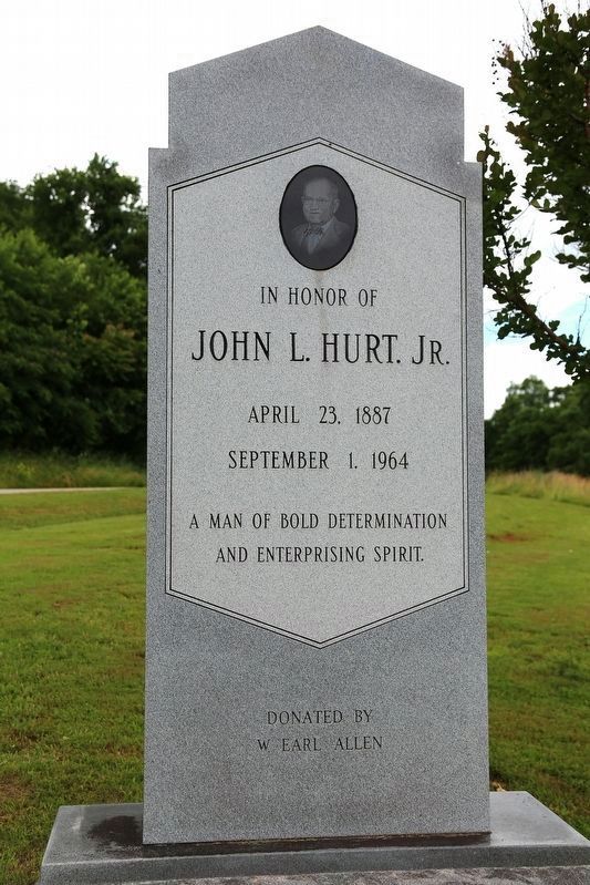 John L. Hurt, Jr. Monument image. Click for full size.