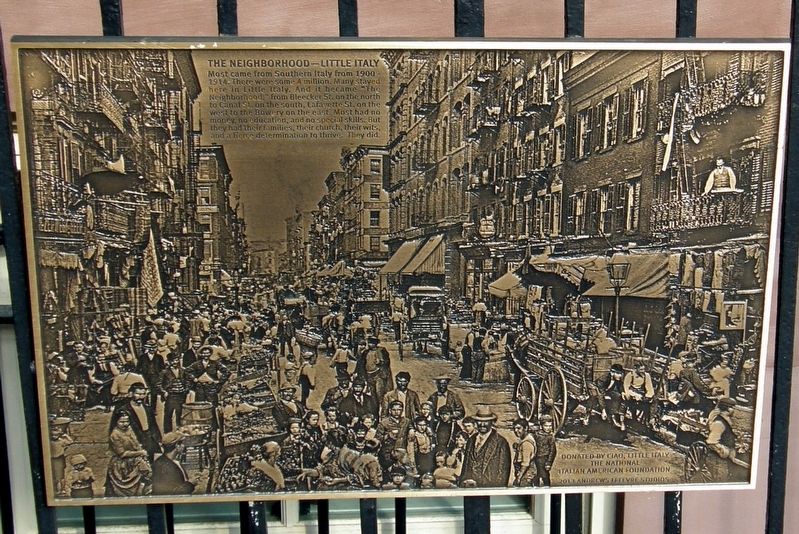 The Neighborhood - Little Italy Marker image. Click for full size.