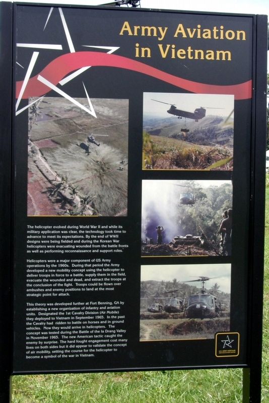 Army Aviation in Vietnam Marker. Click for full size. Army Aviation in Vietnam Marker image. Click for full size.