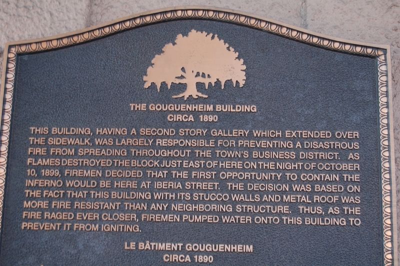 The Gouguenheim Building Marker image. Click for full size.