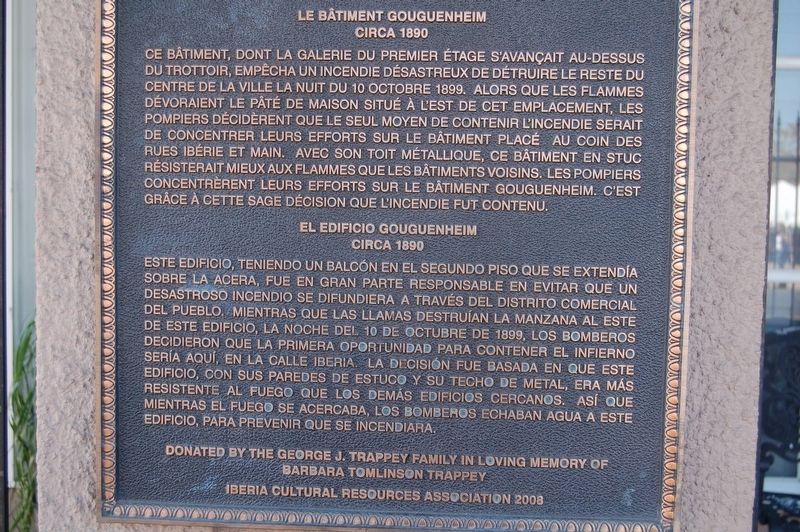 The Gouguenheim Building Marker image. Click for full size.