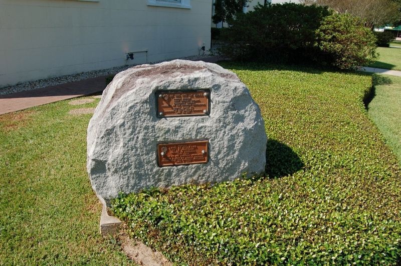 On This Site Lie Buried Officers of The Attakapas Militia Marker image. Click for full size.