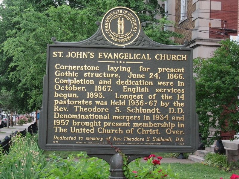 St. Johns Evanglical Church Marker image. Click for full size.