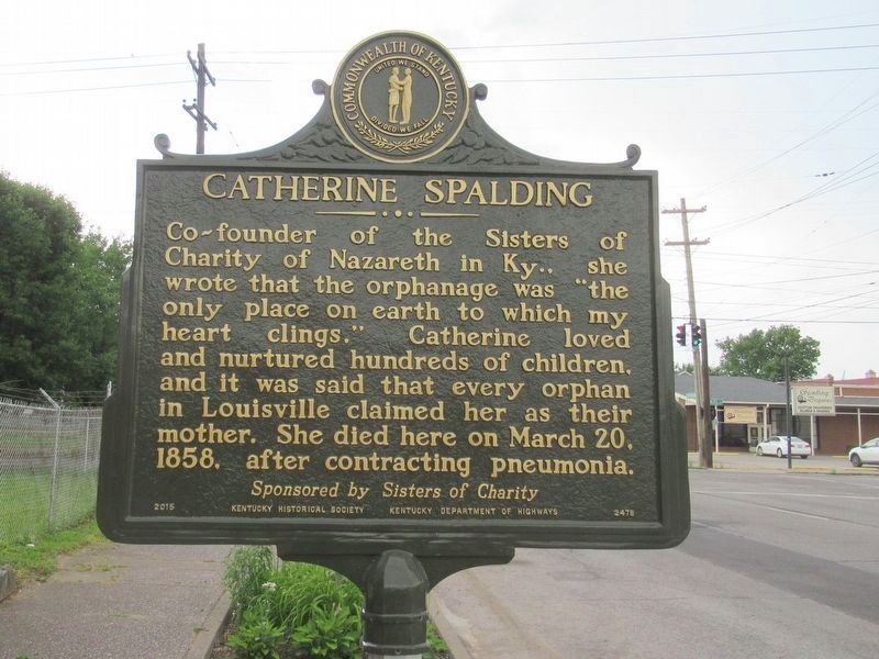 Catherine Spalding Marker image. Click for full size.