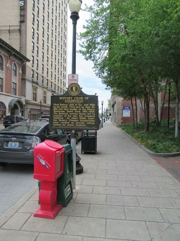 Rotary Club of Louisville Marker image. Click for full size.