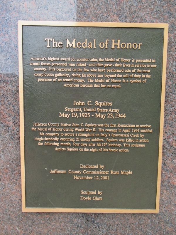 Kentucky Medal Of Honor Memorial image. Click for full size.