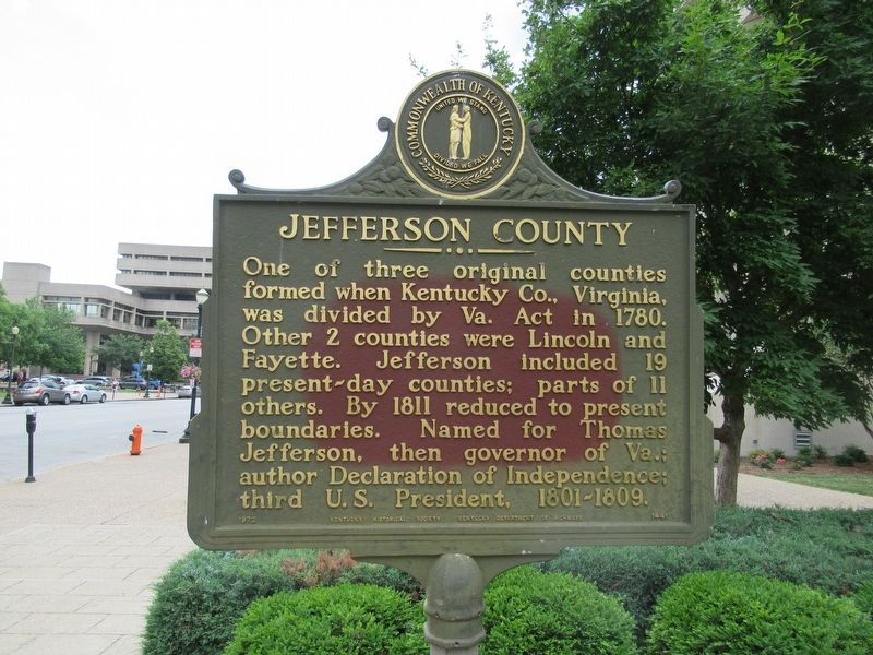 Jefferson County Marker image. Click for full size.