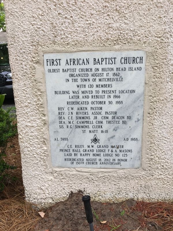 First African Baptist Church Marker image. Click for full size.