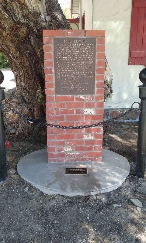 Rededication of the Bell Station Marker image. Click for full size.