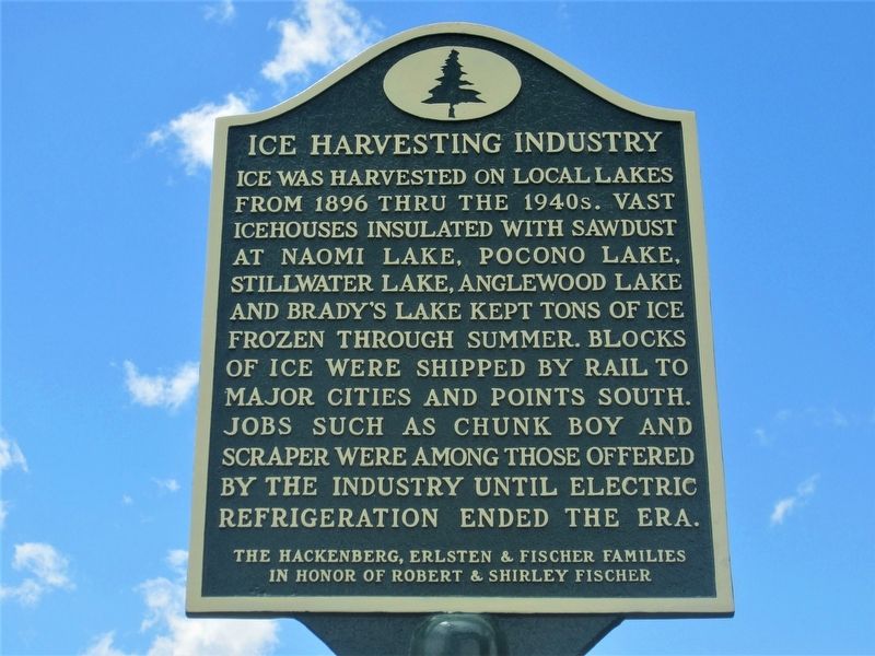 Ice Harvesting Industry Marker image. Click for full size.