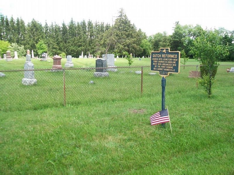 Dutch Reformed Marker and Cemetery image. Click for full size.