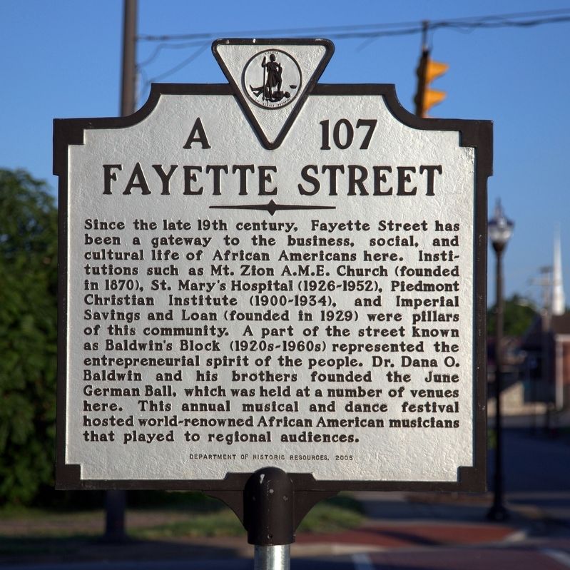 Fayette Street Marker image. Click for full size.