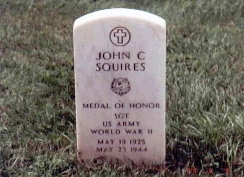 John C. Squires-Medal of Honor grave marker image. Click for full size.