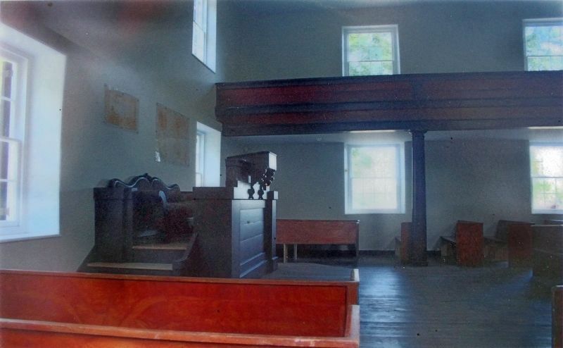 Mt. Zion Old School Baptist Church Interior image. Click for full size.
