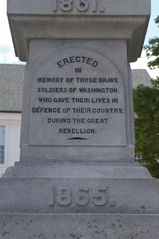 Washington NH Civil War Memorial image. Click for full size.