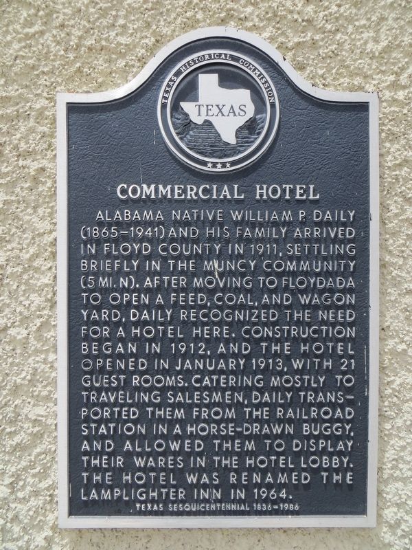 Commercial Hotel Marker image. Click for full size.
