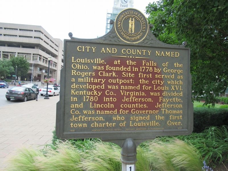 City and County Named Marker image. Click for full size.