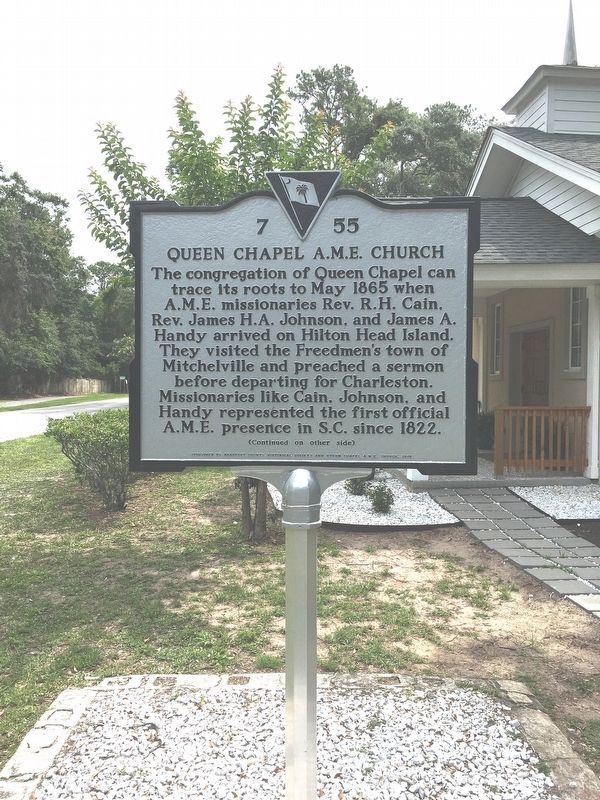 Queen Chapel A.M.E. Church Marker image. Click for full size.