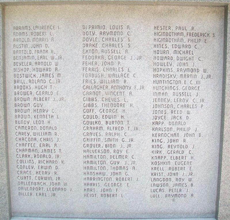 Tompkins County World War II Honor Roll image. Click for full size.