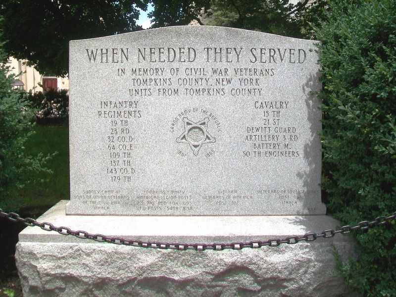 Tompkins County Civil War Memorial image. Click for full size.