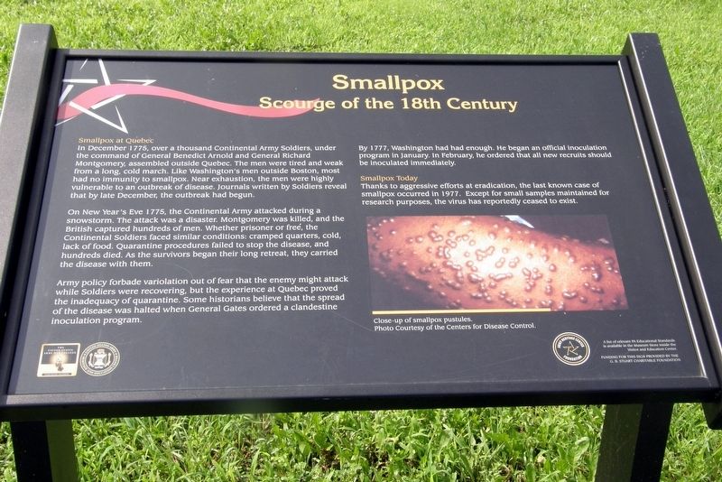 Smallpox Marker. Click for full size. Smallpox Marker image. Click for full size.
