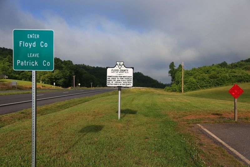 Floyd County / Patrick County Marker image. Click for full size.