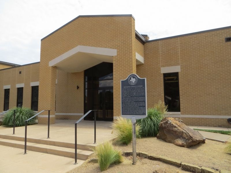 First Baptist Church of Floydada Marker image. Click for full size.