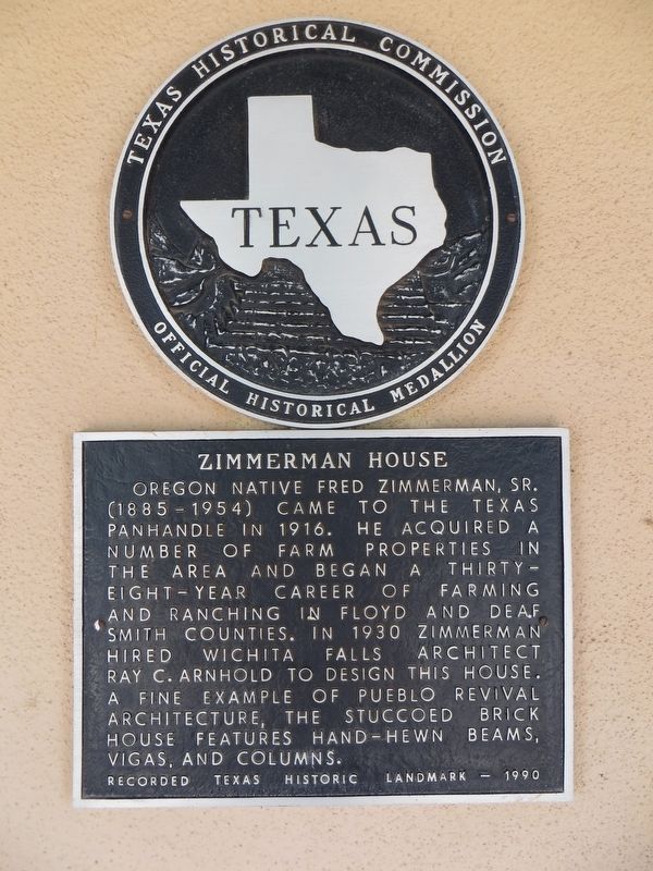 Zimmerman House Marker image. Click for full size.