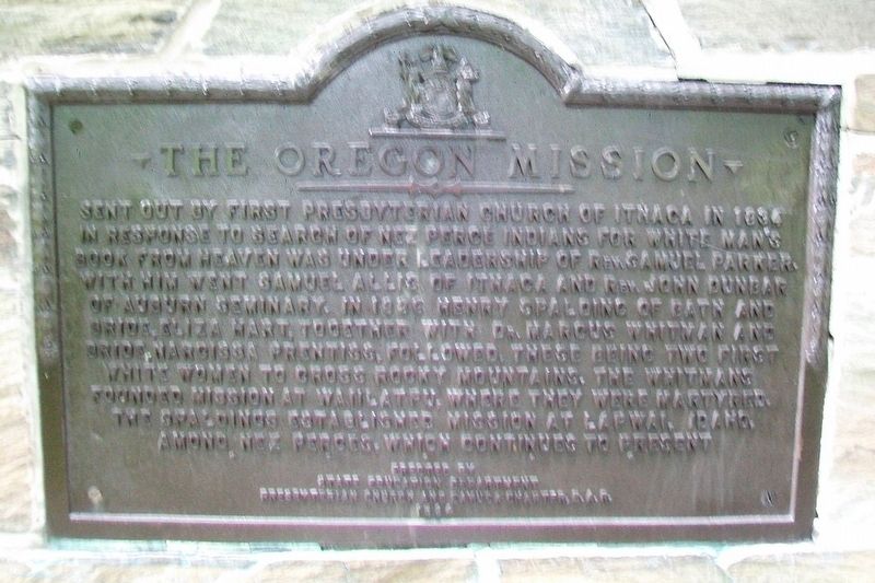 The Oregon Mission Marker image. Click for full size.