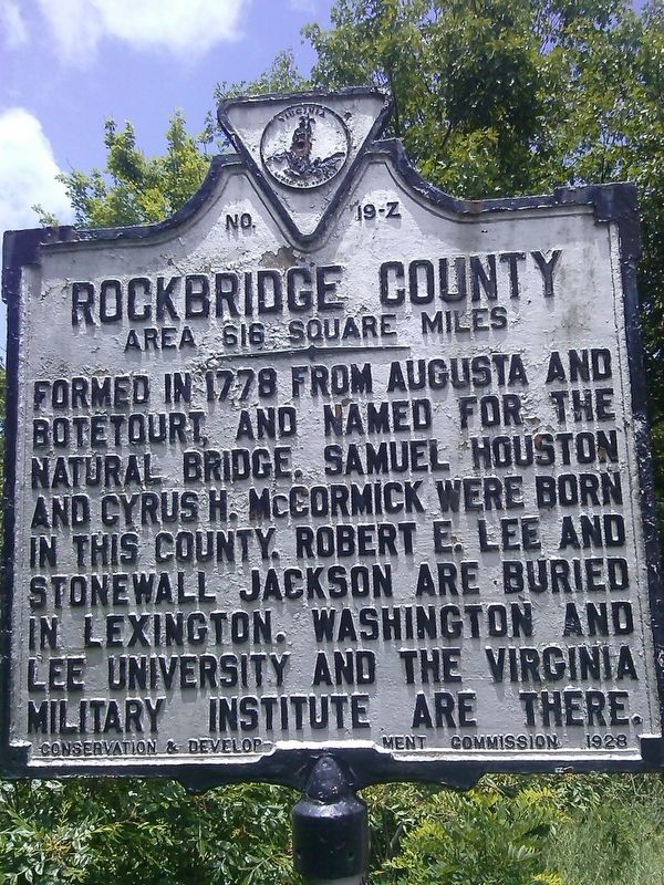 Amherst / Rockbridge County Marker image. Click for full size.