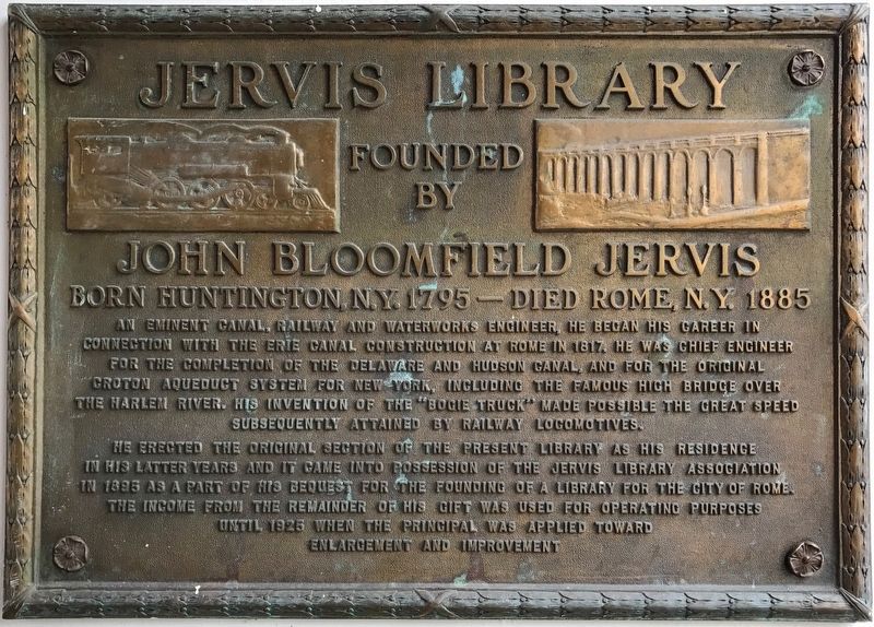 Jervis Library Marker image. Click for full size.