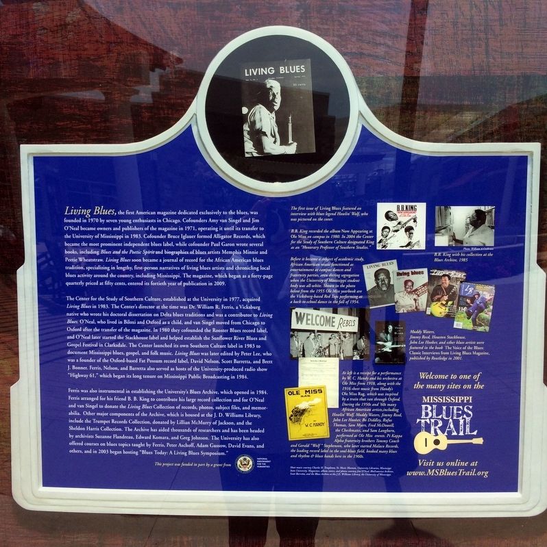 Reverse side of the Documenting the Blues Marker. image. Click for full size.