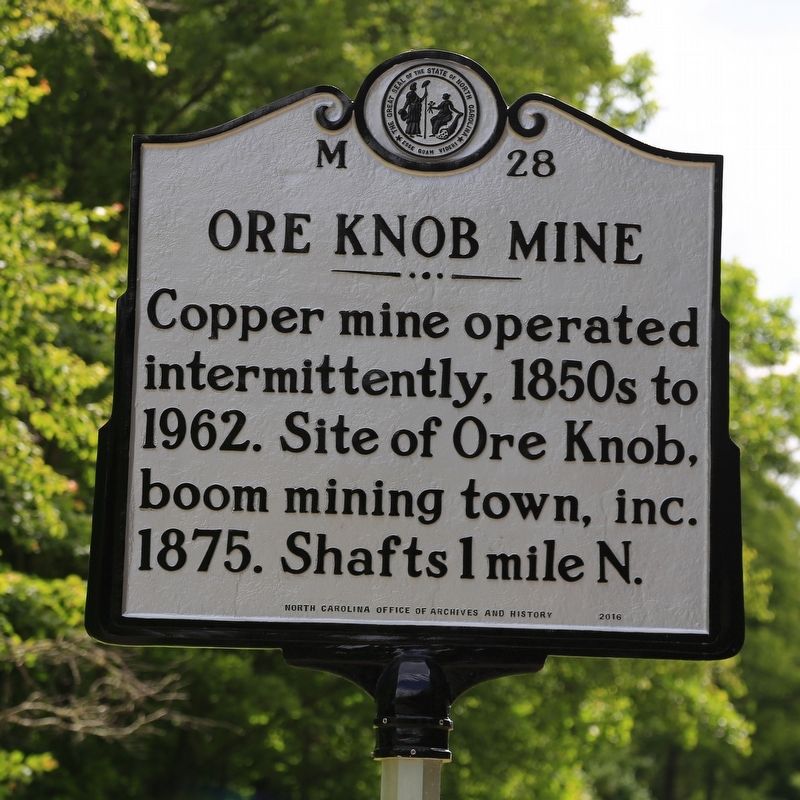 Ore Knob Mine Marker image. Click for full size.